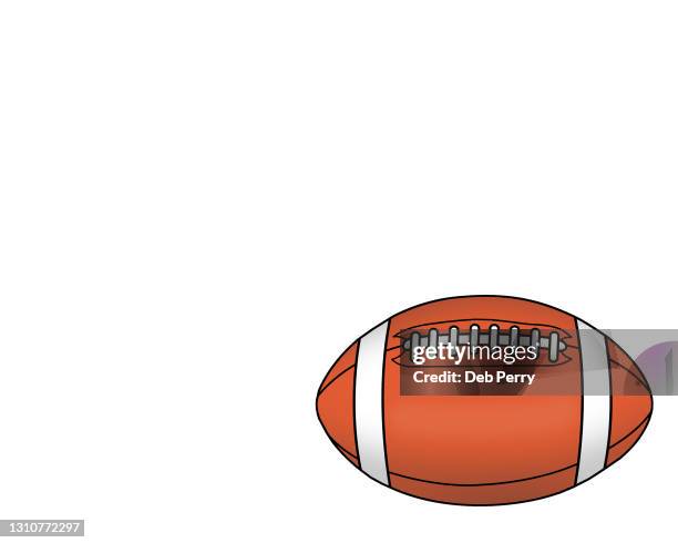 illustration of an american football - american football ball stock pictures, royalty-free photos & images