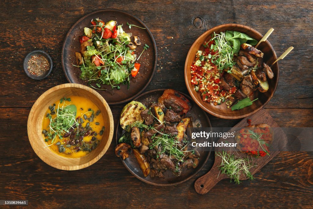 Traditional Italian Dishes for Family Dinner.