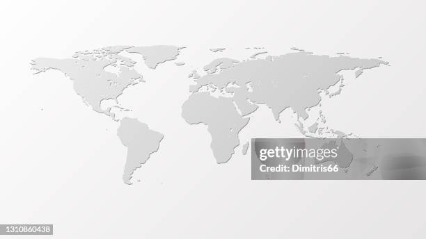 Light Gray World Map Photos and Premium High Res Pictures - Getty Images