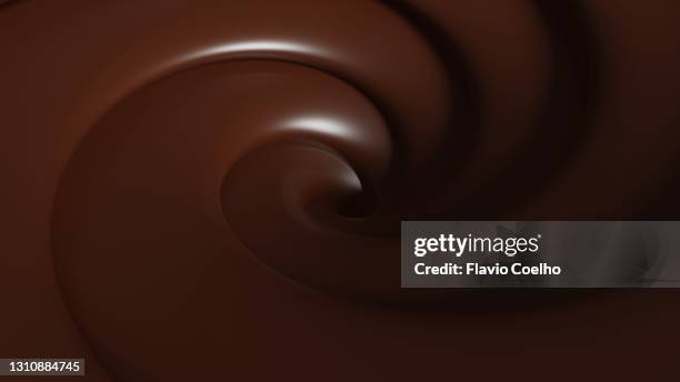 chocolate swirl background - melting ice cream stock-fotos und bilder