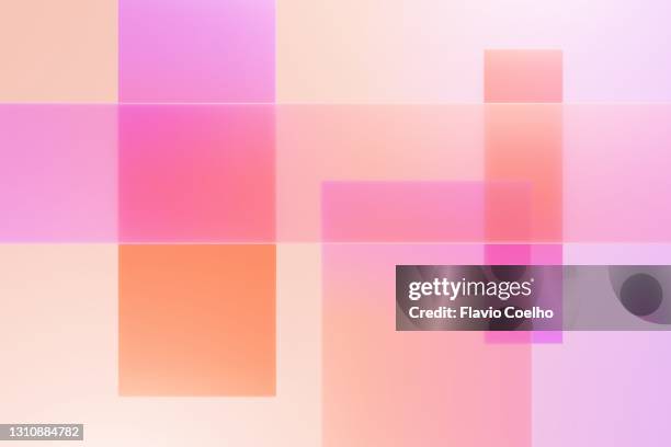 layers of translucent rectangles background - multi colored skirt bildbanksfoton och bilder