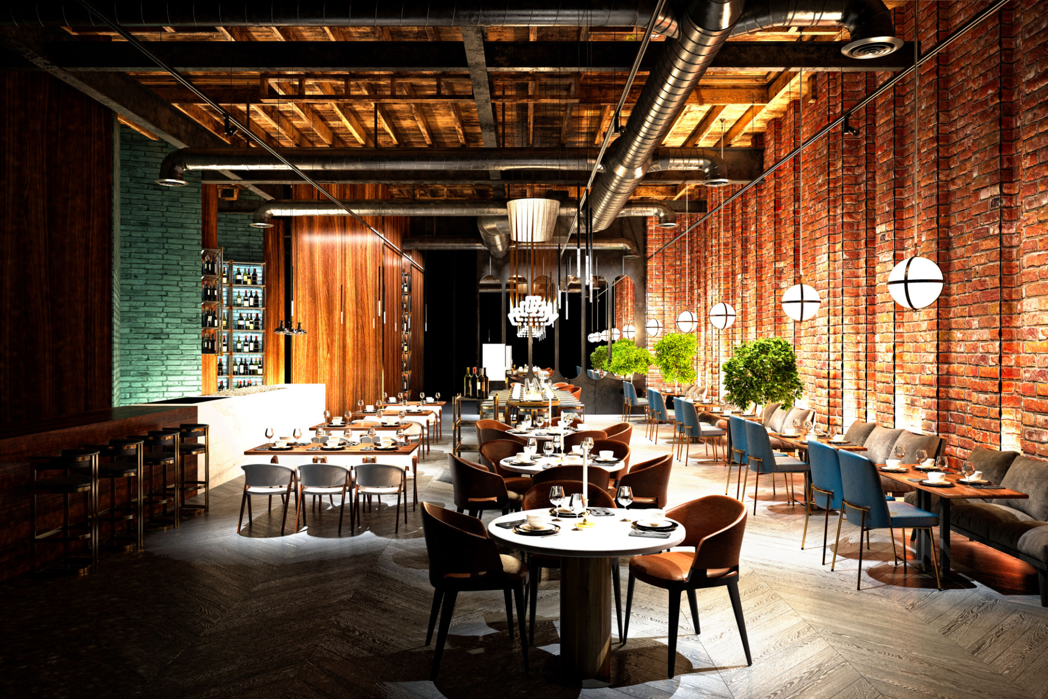 pizza restaurant interior