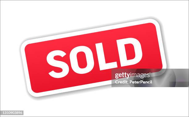 sold - stamp, banner, label, button template. vector stock illustration - vendor stock illustrations