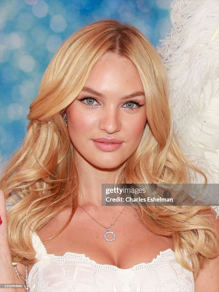 Model Candice Swanepoel attends the Victoria's Secret launch of the News  Photo - Getty Images