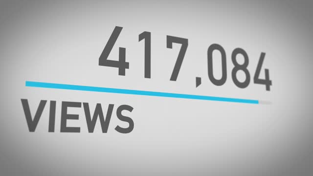 Video Views Counter Counts Up to Half Million Views