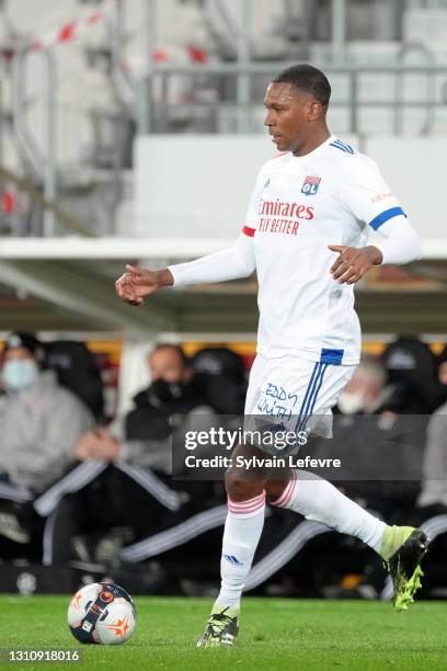 Marcelo Antonio Guedes Filho of Olympique Lyon in action during the Ligue 1 match between Racing Club Lens and Olympique Lyonnais at Stade...