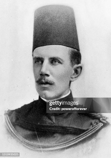 sir percy girouard - 19th century - rail engineer stock illustrations
