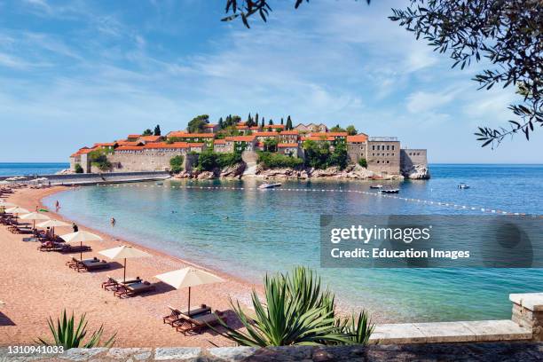 Sveti Stefan, near Budva, Montenegro.