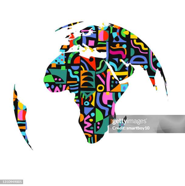 planet earth - africa - africa pattern stock illustrations