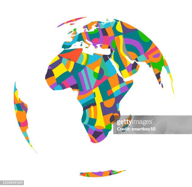 planet earth - africa - afrika stock illustrations