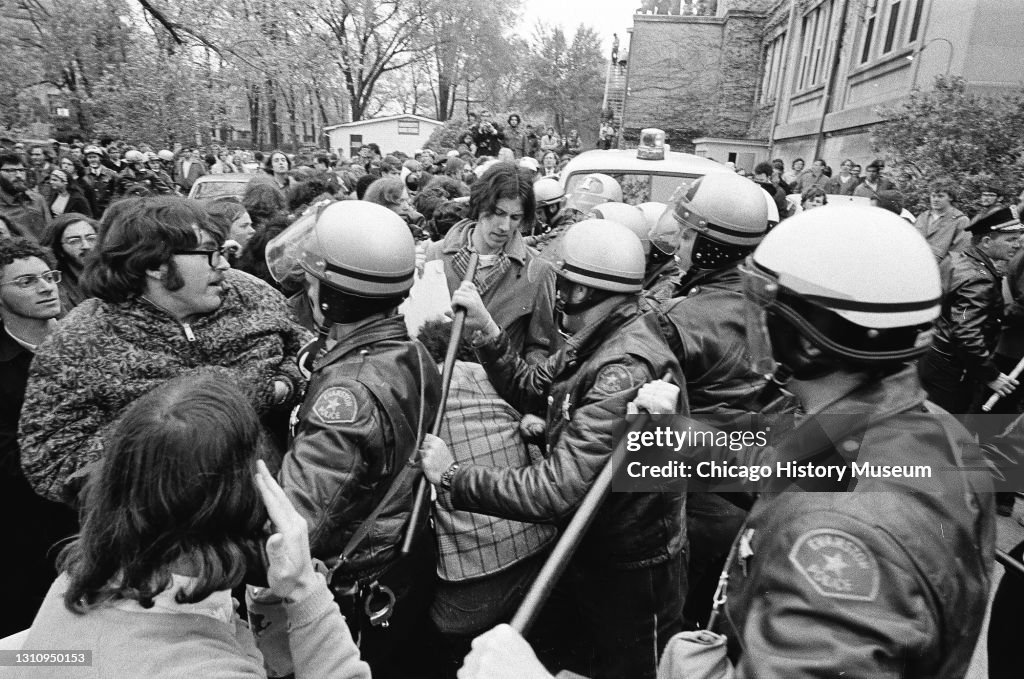 Northwestern Students Protest & Clash With Police