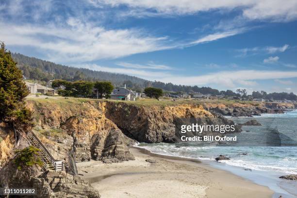 sea ranch, kalifornien - hem vid stilla havet i ett privat samhälle i norra kalifornien - mendocino bildbanksfoton och bilder