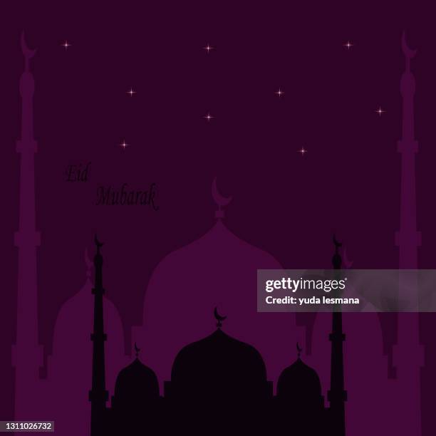 decorative eid mubarak islamic - paper lantern white stock illustrations