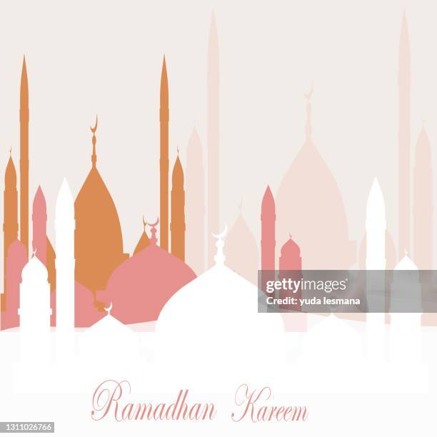 ramadan kareem greeting card - ramadan vector pattern stock illustrations