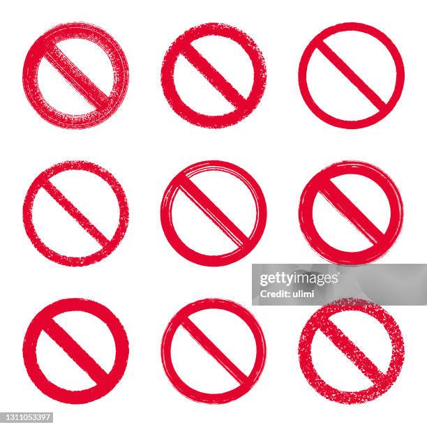stockillustraties, clipart, cartoons en iconen met vector rood verbodsteken - do not enter sign
