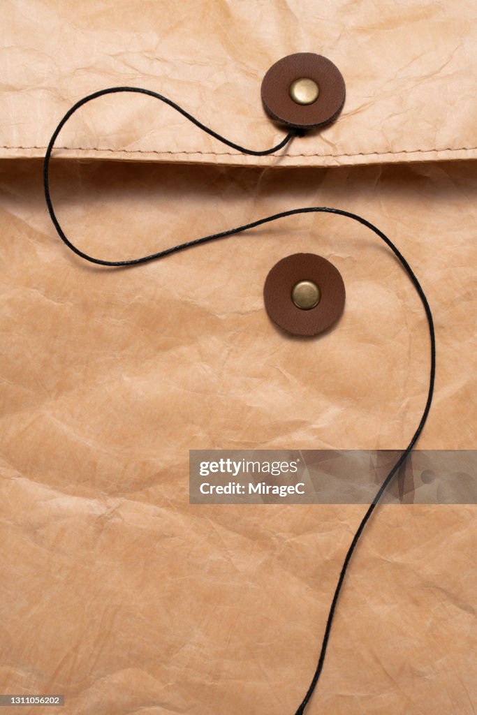 Opened Retro Style Manila Envelope