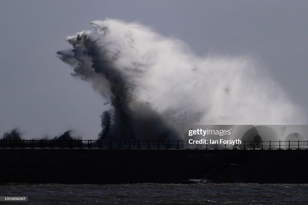 High Winds And Waves On Sunderland Coast