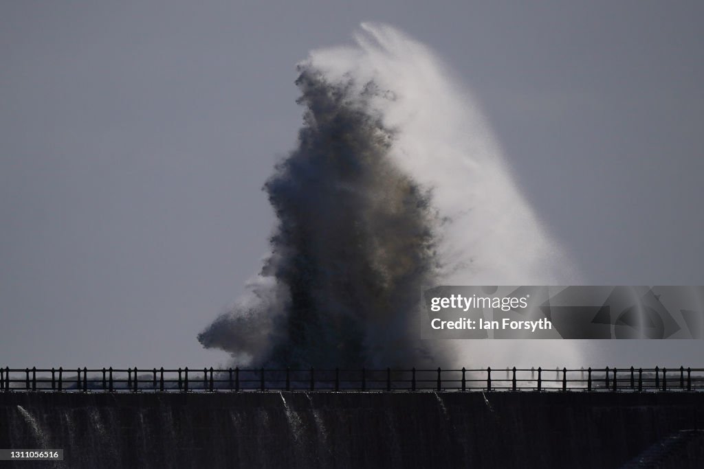 High Winds And Waves On Sunderland Coast