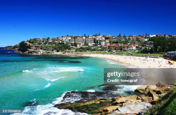 bronte beach in sydney, australia - summer 2012 stock pictures, royalty-free photos & images