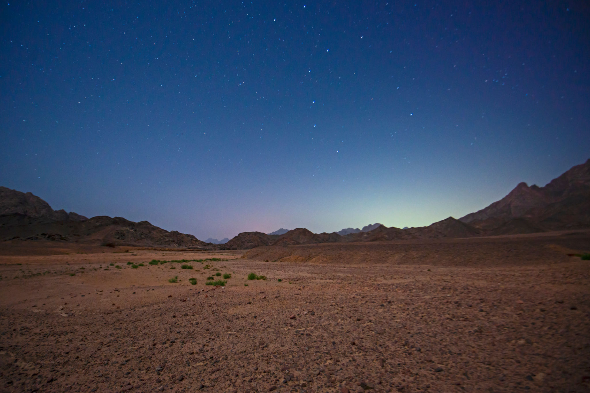 evening desert