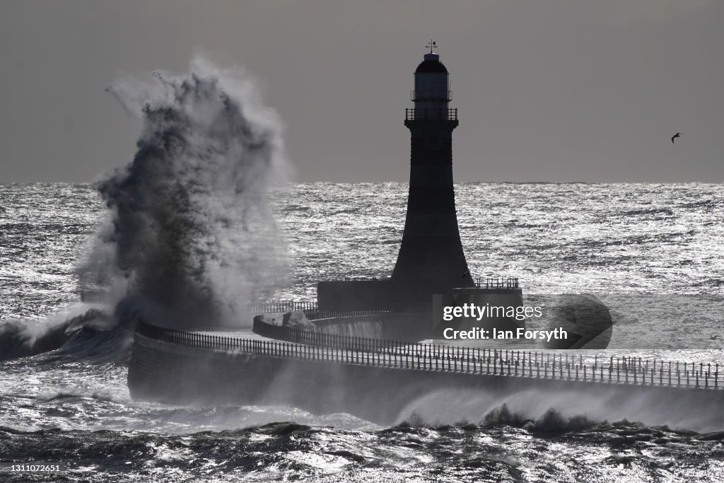 High Winds And Waves On Sunderland Coast