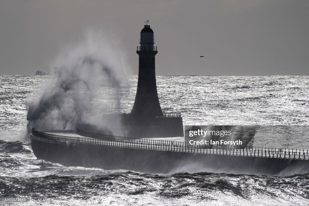 High Winds And Waves On Sunderland Coast