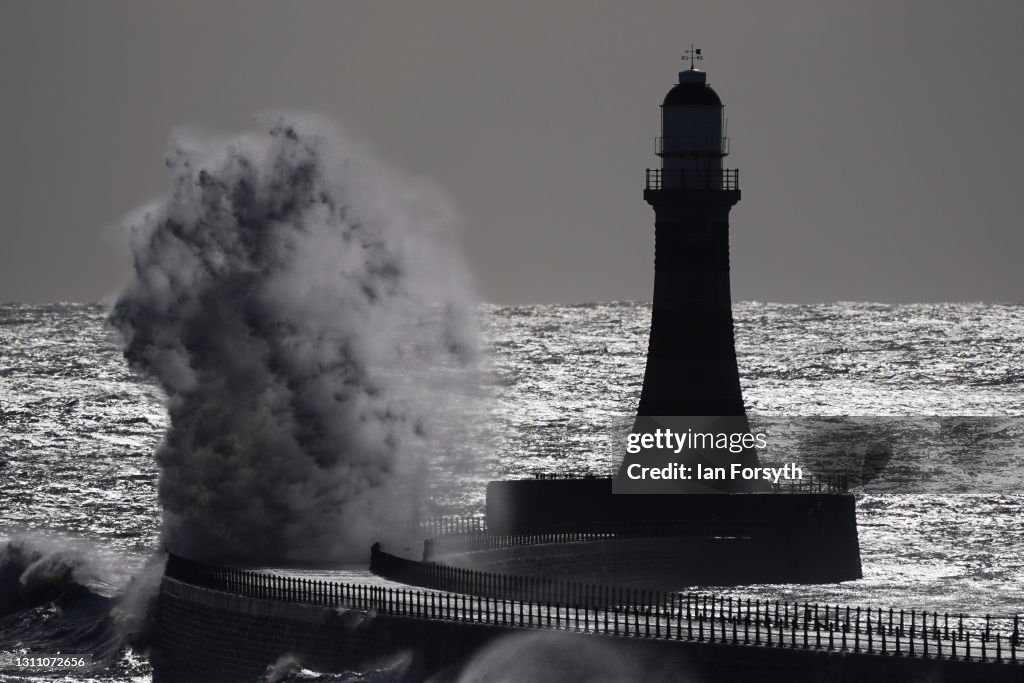 High Winds And Waves On Sunderland Coast