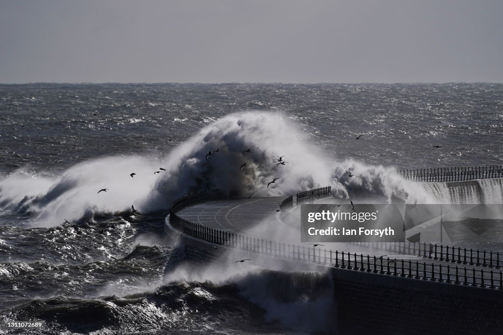High Winds And Waves On Sunderland Coast