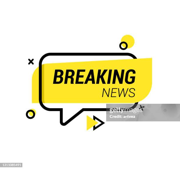 speech bubble with breaking news - news event stock illustrations