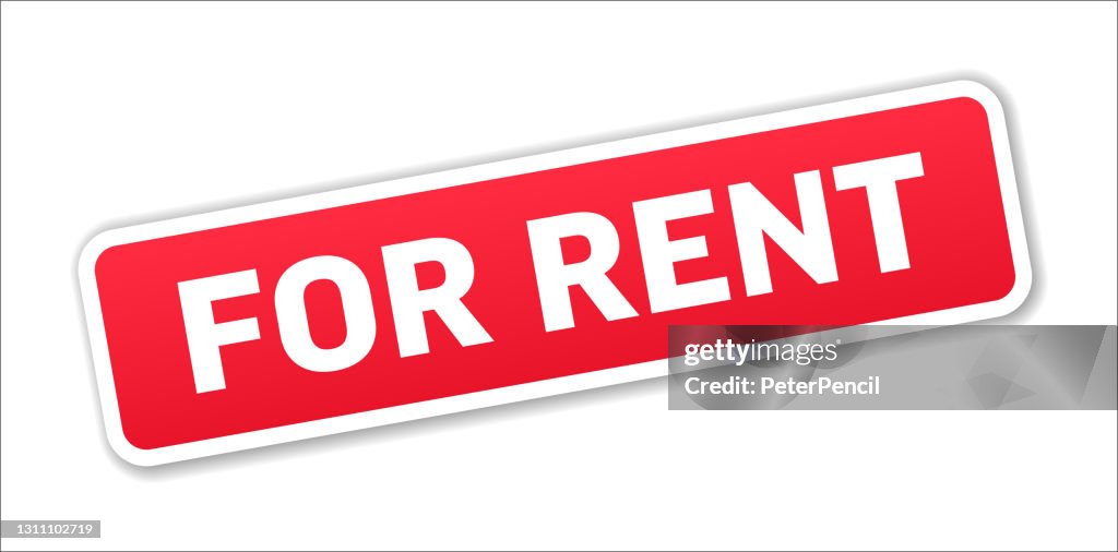 Unit For Rent Label Sample For Rent Stamp Banner Label Button Template Vector Stock Illustration ...