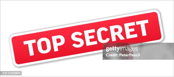 top secret - stamp, banner, label, button template. vector stock illustration - topnews stock illustrations