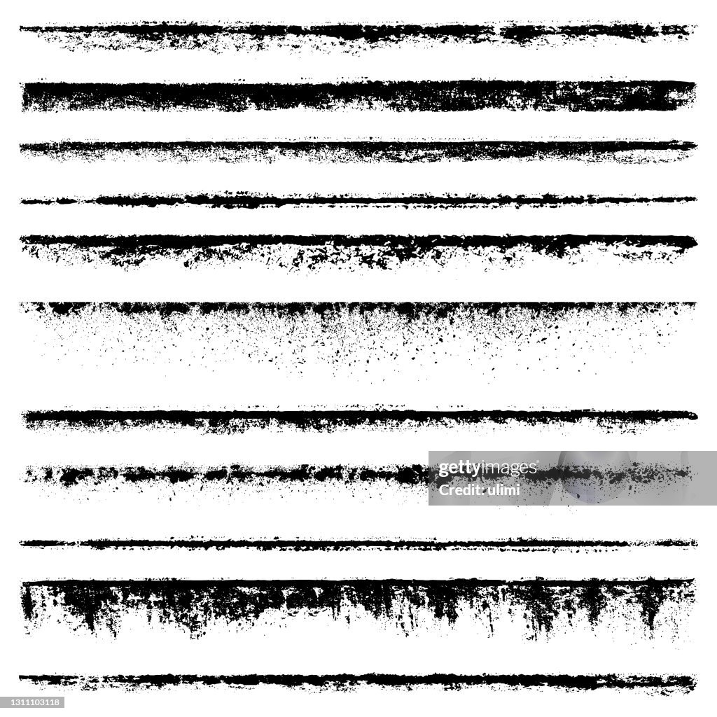 Elementos de diseño grunge, bordes de textura
