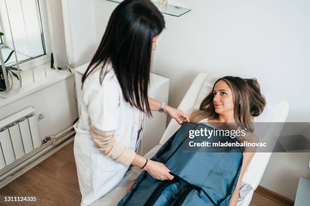 beauty and health treatment technology - lymphatic system stock pictures, royalty-free photos & images