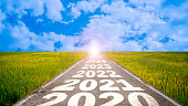 2020-2025 written on highway