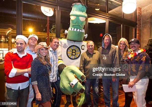 The judges from left to right: Louis DiBicarri , Evan Deluty , Alyssya Riley , John Dooley Brian Cabral , Jerry Remy, Jimmy Dunn , Heidi Watney , and...