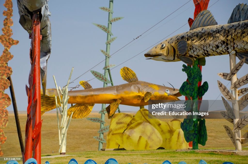 North Dakota, The Enchanted Highway, Regent to Gladstone, Fisherman's Dream