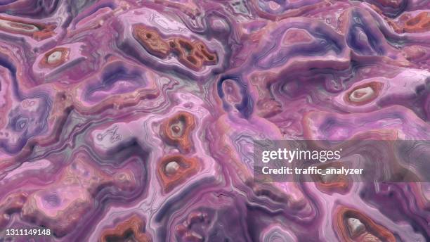 abstract colorful landscape - topographical map texture stock illustrations
