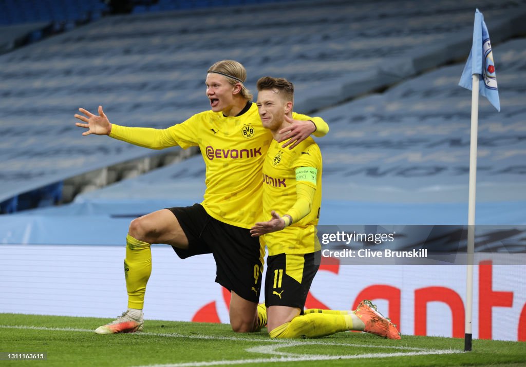 Manchester City v Borussia Dortmund - UEFA Champions League Quarter Final: Leg One