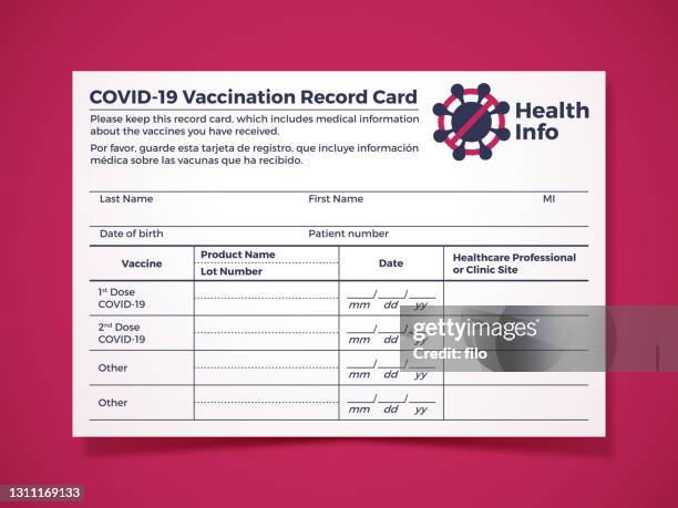 covid-19 vaccination card - citizenship stock illustrations