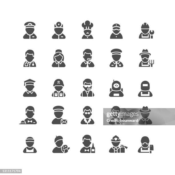ilustrações de stock, clip art, desenhos animados e ícones de professions flat icons - soldador