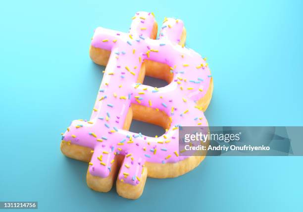 Bitcoin sign donut