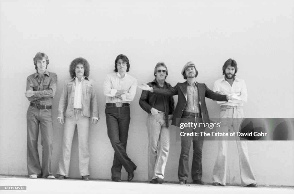 Dimucci American singer songwriter Dion poses for a portrait with his band ...