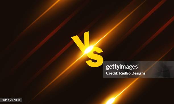 versus vs letters fight backgrounds in shiny style design.stock illustration - versus stock illustrations