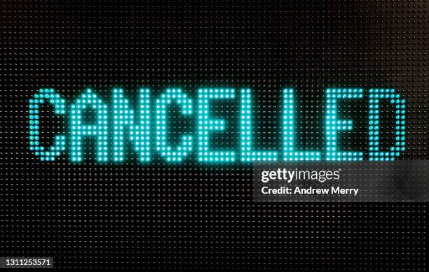 cancelled sign cancel culture - cancel culture stock pictures, royalty-free photos & images