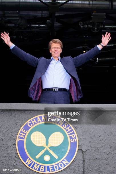 Broadcaster and retired professional tennis player Andrew Castle photographed at the All England Club in Wimbledon, on June 21, 2008.