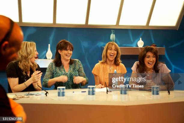 Loose Women panellists Jackie Brambles, Coleen Nolan, Carol McGiffin and Jane McDonald on set, June 21, 2008.