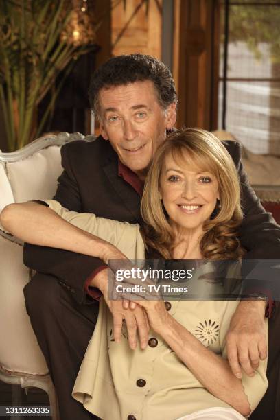 Holby Sharon Maughan aka Trisha with Robert Powell aka Mark posed Issue 47 2006.