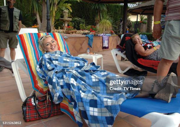 Actress Sheridan Smith on the set of sitcom Benidorm, on April 28, 2009.