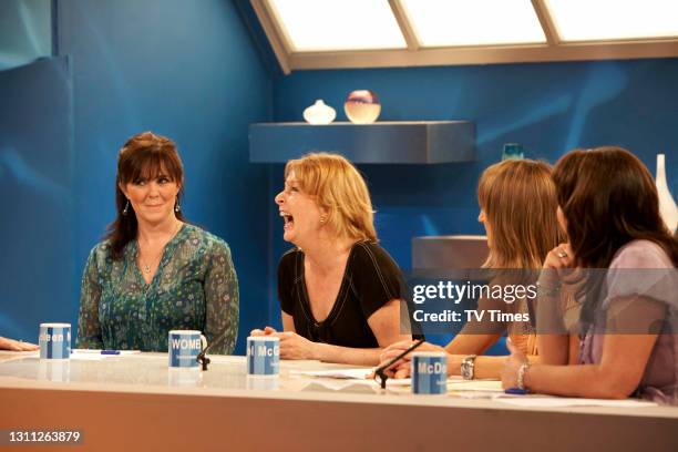 Loose Women panelists Coleen Nolan, Charlie Hardwick, Carol McGiffin and Jane McDonald on set, on June 3, 2008.