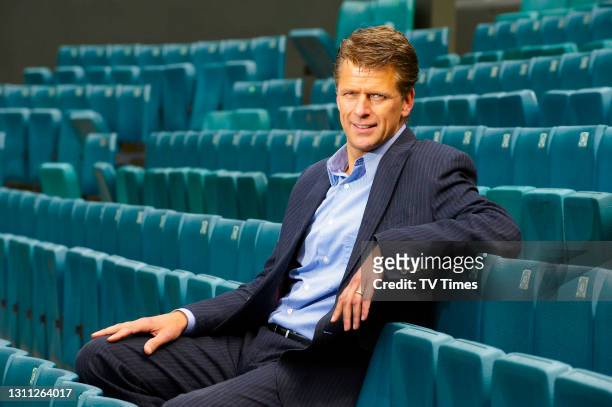 Broadcaster and retired professional tennis player Andrew Castle photographed at the All England Club in Wimbledon, on June 21, 2008.